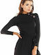 Awama Damen Langarm Pullover Schwarz