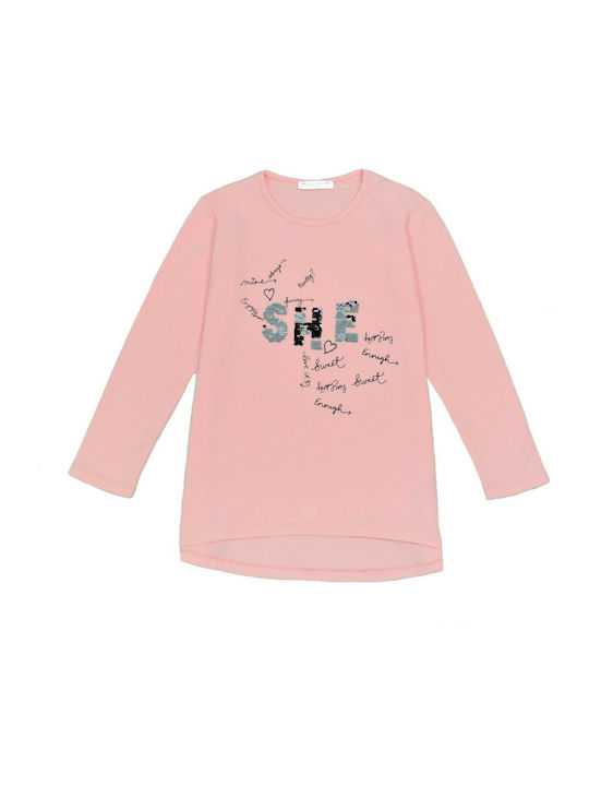 Evita Kids Blouse Long Sleeve Pink