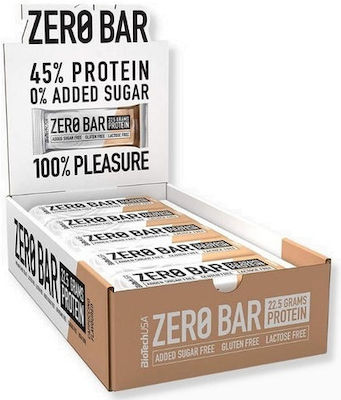 Biotech USA Zero Bar with Native Whey Isolate Μπάρα με 40% Πρωτεΐνη & Γεύση Cappuccino 20x50gr