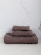 Sunshine Bath Towel Set 3pcs Chimbouri 25 Maron Weight 500gr/m²