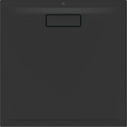 Ideal Standard Square Acrylic Shower Black Ultra Flat New 80x80x2.5cm