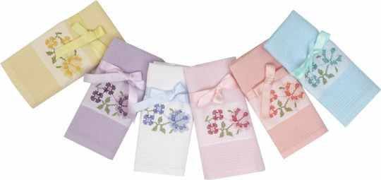Viopros Laura Kitchen Towel made of 100% Cotton in Yellow Colour 45x75cm