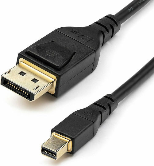 StarTech Cable DisplayPort male - mini DisplayPort male 2m Μαύρο (DP14MDPMM2MB)