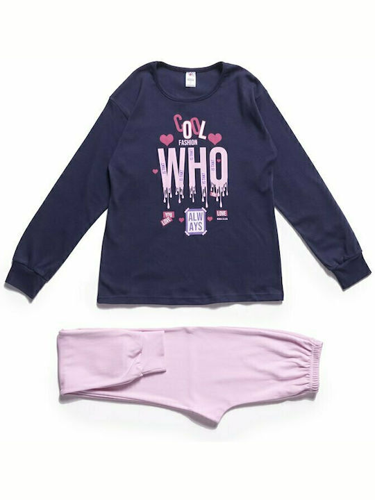 Nina Club Kinder-Nachtwäsche Winter Blaue Cool Fashion