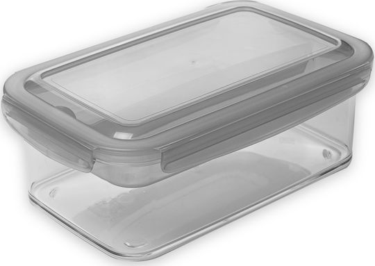 Hega Hogar Plastic Lunch Box Gray 1900ml