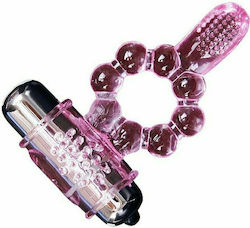 Baile Super Pleasure Tongue Ring Vibrating Cock Ring Cock Silicon Pink