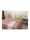Anna Riska Luxury Σεντόνι Υπέρδιπλο με Λάστιχο 160x200+25εκ. 8 Blush Pink