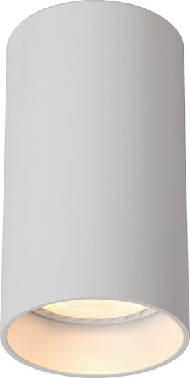 Lucide Lightning Delto Μονό Σποτ με Ντουί GU10 σε Λευκό Χρώμα