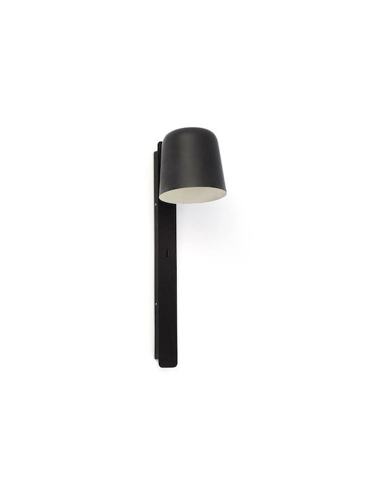 Faro Barcelona Tila Modern Lamp Wall with Socket E27 and Switch Black 46x18cm