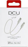 DCU USB-C zu Lightning Kabel Weiß 1m