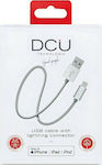 DCU Geflochten USB-A zu Lightning Kabel Weiß 1m