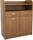 Rnt Wooden Storage Cupboard 84x44x106cm Waiter
