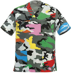 Egochef Blouse Chef Cotton Unisex Multicolored ...