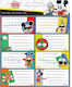 Gim Notebook Labels Mickey and Friends 16pcs