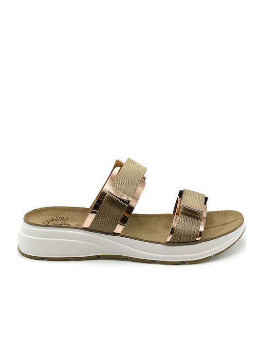 Adele Leather Women's Anatomic Sandals Olivia Rose Gold