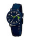 U.S. Polo Assn. Watch Battery with Blue Rubber Strap