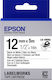 Epson LK-4WBQ Ταινία Ετικετογράφου 5m x 12mm σε Λευκό Χρώμα