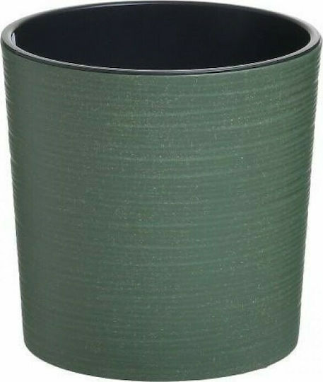 Click PL Planter Plastic Green 19x19x20cm.