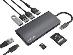 Natec Fowler 2 USB-C Docking Station με HDMI 4K PD Ethernet Natec Fowler 2 USB-C Docking Station με HDMI 4K PD Ethernet