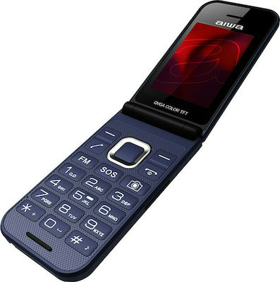 Aiwa FP-24 Dual SIM Handy mit Tasten Blau