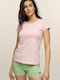Bodymove Damen Sportlich T-shirt Rosa