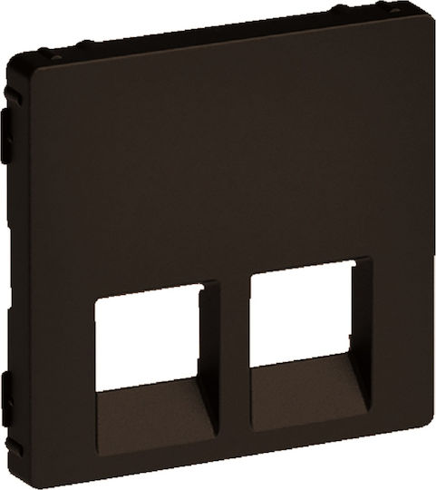 Legrand Valena Life Network-Telephone Socket Front RJ11/RJ45 in Black Color 756422