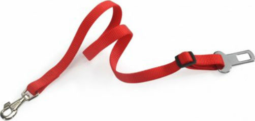 Camon Car Seatbelt for Dog Red 25x500/750mm