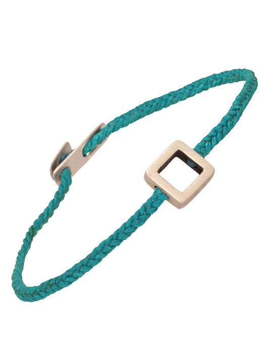 Armband Silberschnur Quadratisch