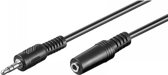 ATC 3.5mm Jack Cable 3.5mm Male - 3.5mm Female Black 1.5m 02.008.0023