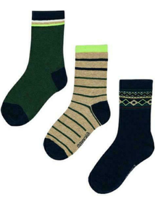 Mayoral Kids' Socks Knee-High Green 3 Pairs