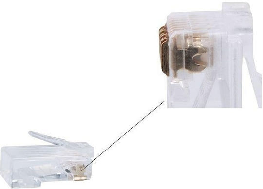 Cablexpert Stecker RJ-45 männlich Transparent (LC-8P8C-002/10)