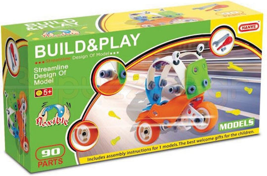Hanye Παιχνίδι Κατασκευών Πλαστικό Build & Play Scooter για Παιδιά 5+ Ετών