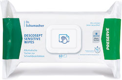 Dr. Schumacher Descosept Sensitive Wipes Office Cleaning Supplies Accessories 100 Pieces