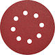 Morris Aluminium Oxide Velcro Orbital Sander Sanding Sheet K120 with 6 Holes 150x150mm