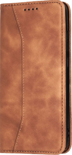 Bodycell PU Leather Портмоне Изкуствена кожа Кафяв (Realme 8/8 Pro)
