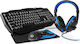 Nedis GCK41100BKUS Σετ Gaming Πληκτρολόγιο με RGB φωτισμό & Ποντίκι (Αγγλικό US)