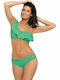 Bikini-Set Mit Einer Schulter Türkis