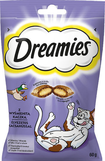 Purina Dreamies Λιχουδιές Σνακ Γάτας Duck 60gr