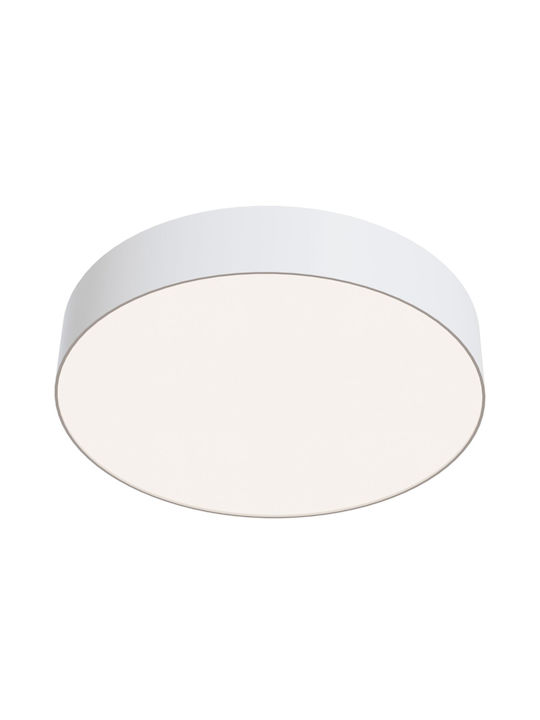 Maytoni Zon Μοντέρνα Πλαστική Πλαφονιέρα Οροφής με Ενσωματωμένο LED σε Λευκό χρώμα 30cm