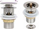 vidaXL Cupru Supapă Chiuveta cu Preaplin, Ieșire 40mm și Dimensiune 6.4x6.4cm Argintiu