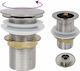 vidaXL Cupru Supapă Chiuveta cu Preaplin, Ieșire 40mm și Dimensiune 6.4x6.4cm Argintiu