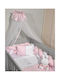 Miffy Crib Sheets Set Cotton Ροζ 3pcs 110x160cm