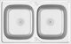 vidaXL Drop-In Sink Inox W80xD50cm Silver