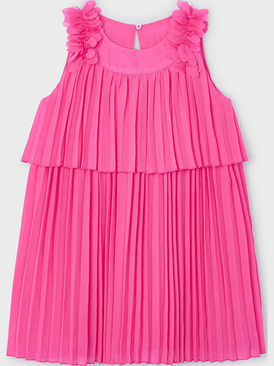 Mayoral Kinderkleid Ärmellos Fuchsie