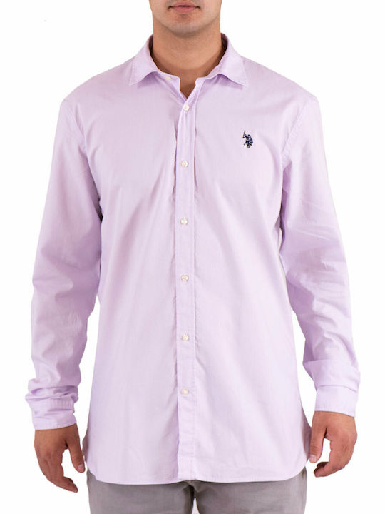 Nestori Long-Sleeve Shirt in Regular Fit Pink
