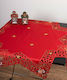 Silk Fashion 8213 Weihnachtlich Tischtuch Quadrat Rot L140xB140cm.