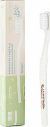 La Saponaria Bio & Smile Vegetable Fiber Toothbrush Medium White