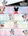 Gim Notebook Labels Minnie 16pcs 773-14146