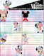 Gim Notebook Labels Minnie 16pcs 773-14146