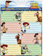 Gim Notebook Labels Toy Story 16pcs